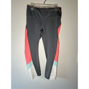 Athleta women’s gray pink green white leggings size Small. #43-1338
